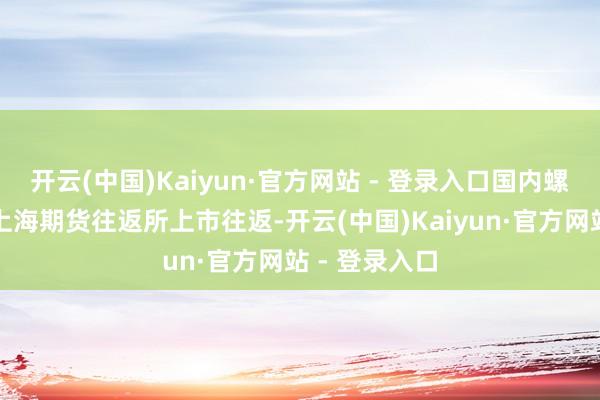 开云(中国)Kaiyun·官方网站 - 登录入口国内螺纹钢期货在上海期货往返所上市往返-开云(中国)Kaiyun·官方网站 - 登录入口