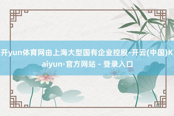 开yun体育网由上海大型国有企业控股-开云(中国)Kaiyun·官方网站 - 登录入口