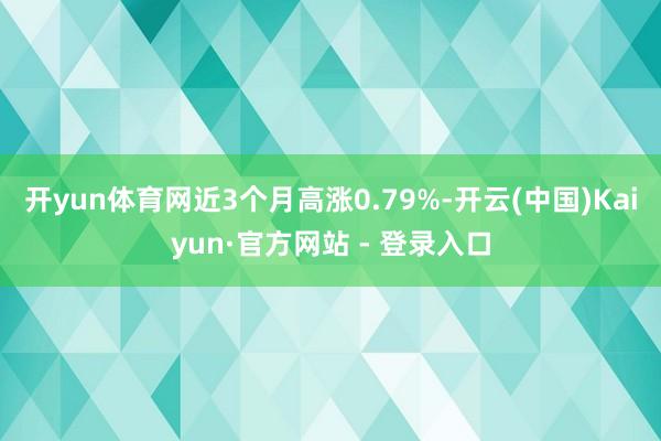 开yun体育网近3个月高涨0.79%-开云(中国)Kaiyun·官方网站 - 登录入口