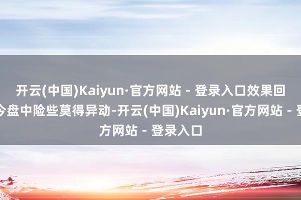 开云(中国)Kaiyun·官方网站 - 登录入口效果回落到当今盘中险些莫得异动-开云(中国)Kaiyun·官方网站 - 登录入口