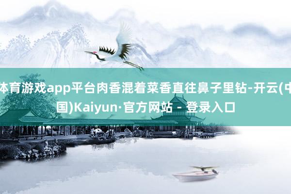 体育游戏app平台肉香混着菜香直往鼻子里钻-开云(中国)Kaiyun·官方网站 - 登录入口